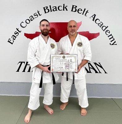 Our instructor, Sean, with Sensei Jerry Figgiani