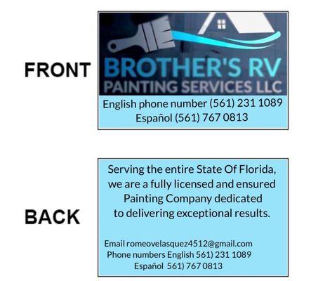 Brothers RV Painting Services