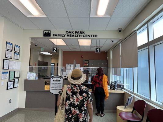 Waiting/check in area