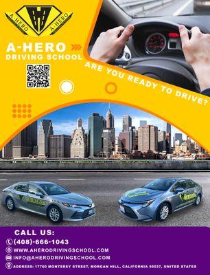A-HERO DRIVING SCHOOL
Serving All BayArea.