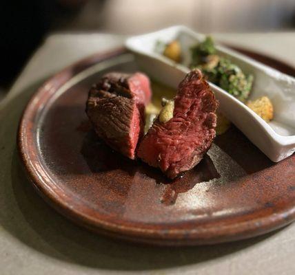 "Humpty Dumpty": Filet Mignon w/ broken bearnaise, marrow bone - 15 courses // $185 pp (1/2025)