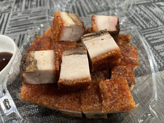 Roast pork belly