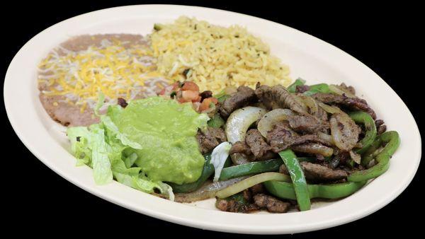 Carne Asada Fajitas 
 Choice of flour or corn tortillas