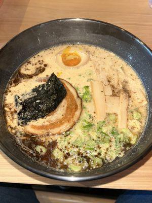 #2-SHO-YU. Nice creamy broth and velvety egg with pork was very filling.