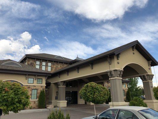 Front of the building