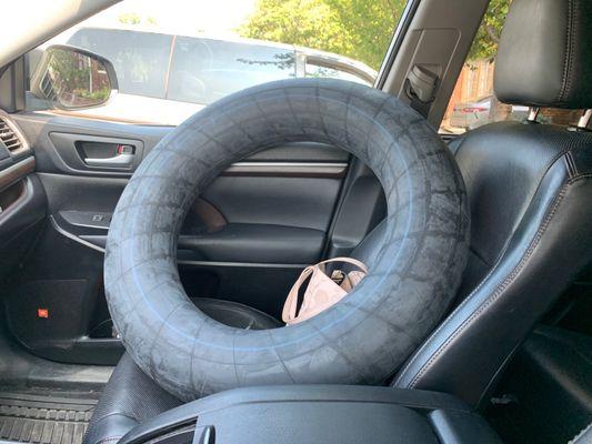 Picked up an hood ole fashion inner tube.