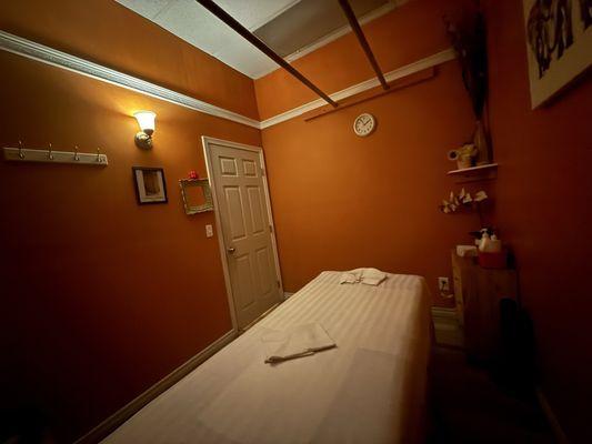 Clean massage rooms