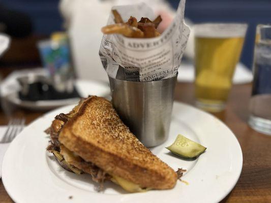 Short rib grilled cheese