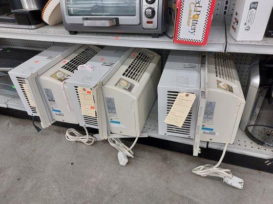 Three 2.5 ton window units available at $15 each