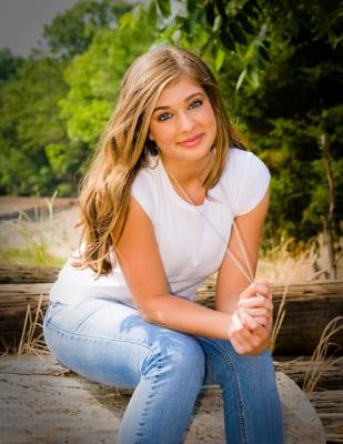 McKenzie during a modeling shoot in Pickens South Carolina.