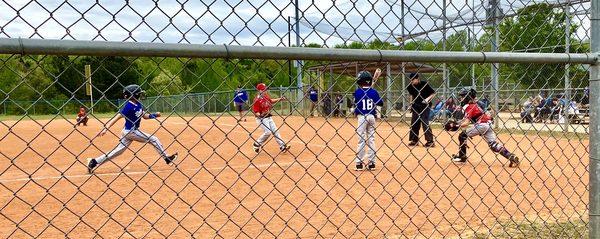 Out at the plate!!