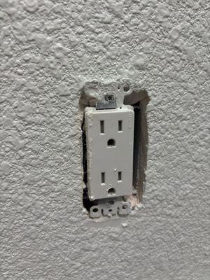 how they left my outlet