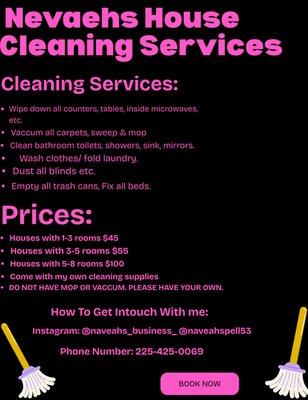 Nevaehs House Cleaning Service