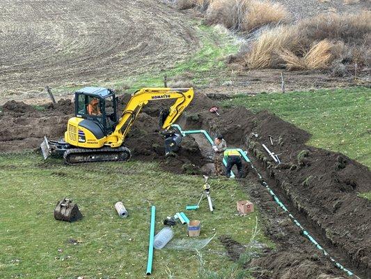 Septic system repair