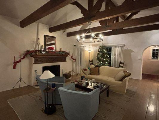 Candelabras and mantel decorations