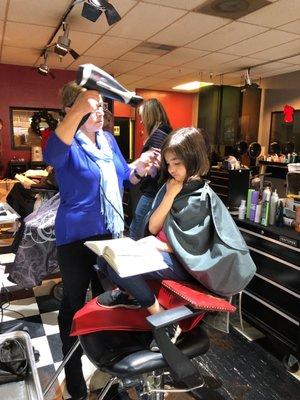 First time here! We are so pleased! The ladies were all so friendly and professional. My daughter loves her new cut!