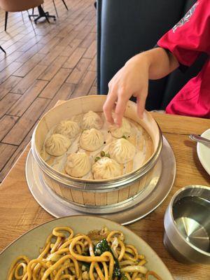 Chicken soup dumplings