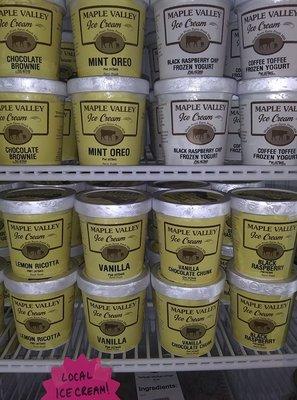 local ice cream, great flavors