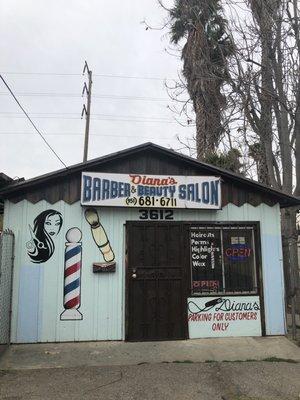 Perfect location with parking in the front and back