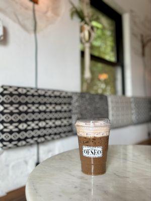 Chocolate covered strawberry latte