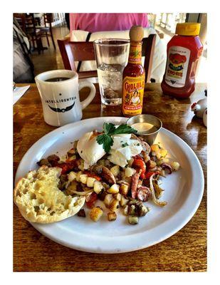 HOUSE HASH & Coffee.PrettyGood! Breakfast House. Chicago, IL. Breakfast Lunch Brunch. Nice Clean Cozy Place. Great Food Super Service!Cool!