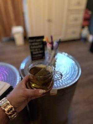 Tea after a float session