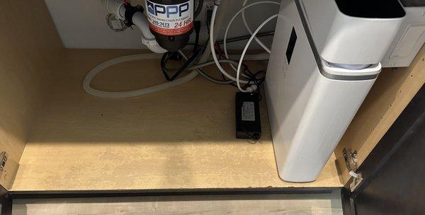 Before--water damaged press board