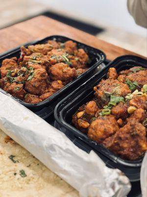 Chicken 62, dragon cauliflower