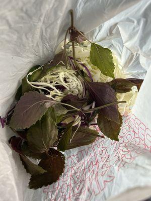 veggies for BB2. Bun Rieu