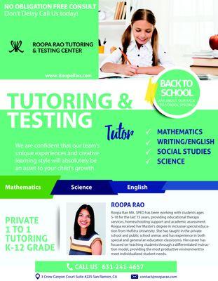 Supporting Students K -12 Grade in San Ramon and Bay Area