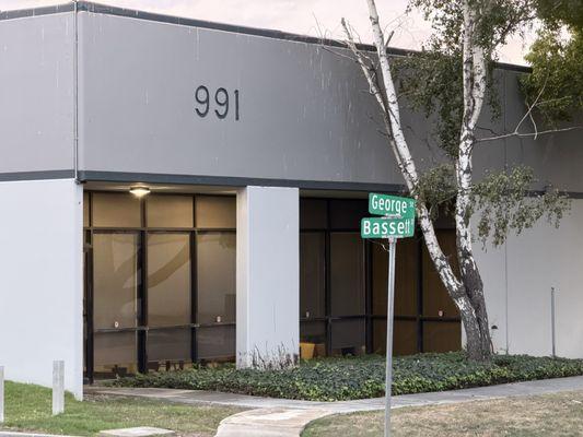 Front of Shop. On the corner of Bassett/George Street