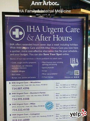 IHA Urgent Care WestArbor