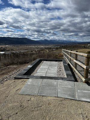 Foundation for a greenhouse