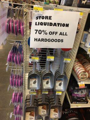 Super store closing sale going on!