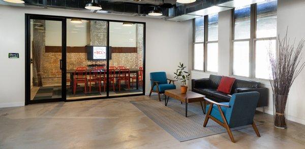 Conference room at BCL coworking space in Clinton Hill
