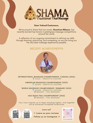 Shama Thai Massage Inc