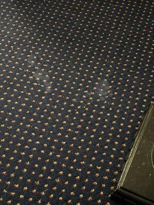 Cum stains on the rug