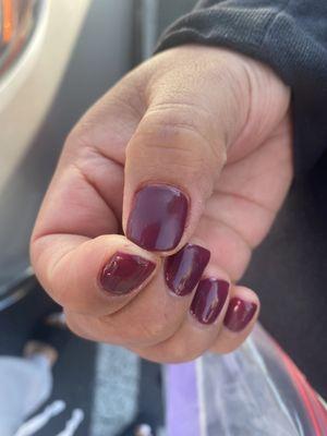 Forgot to put top coat after the final layer.