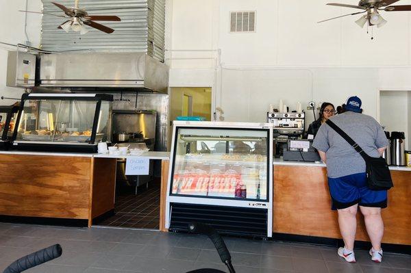 The cafe counter, the service was great!