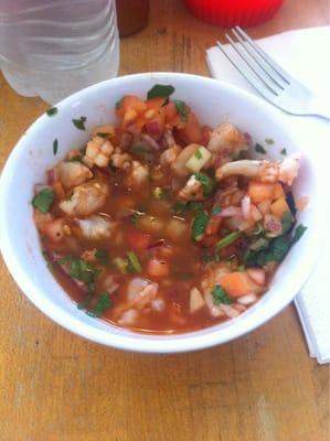 Got to try a little bit of their FRESH ceviche! It was amazing! It had great flavor and a lot of shrimp.
