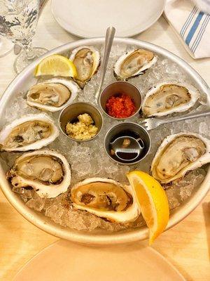 Raw oysters