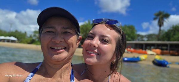 My wife and daughter.