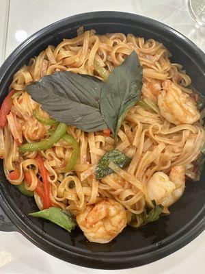 Drunken Noodles with Shrimp