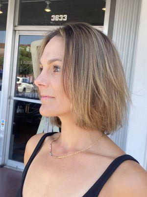 Baby Lights and French Bob Fresh and Summer Chic