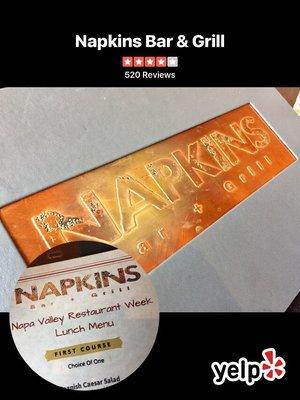 Napa Valley Restaurant Week