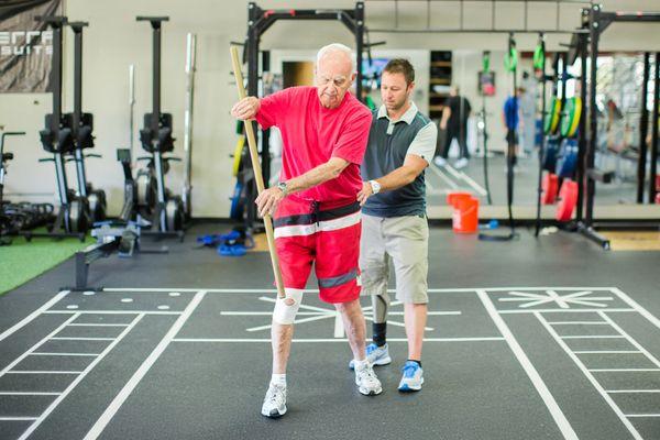 Rehab United physical therapist working with a patient