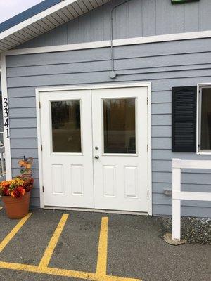 Our awesome new entrance door lights!