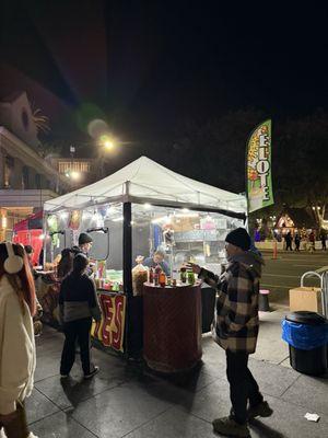 Their vendor booth at Christmas In The Park in downtown San Jose