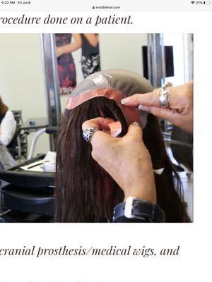 Preparing hairpiece for application to a clients head