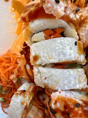 rice on salmoncito roll